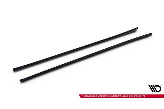 Maxton Design Seitenschweller (Paar) für Mazda 6 Limousine Mk3 Facelift Hochglanz schwarz