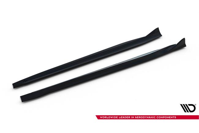 Maxton Design Seitenschweller (Paar) für Mercedes GTC C190 Facelift Hochglanz schwarz