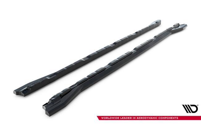 Maxton Design Seitenschweller (Paar) für VW Atlas R-Line Mk1 Facelift 2 Hochglanz schwarz