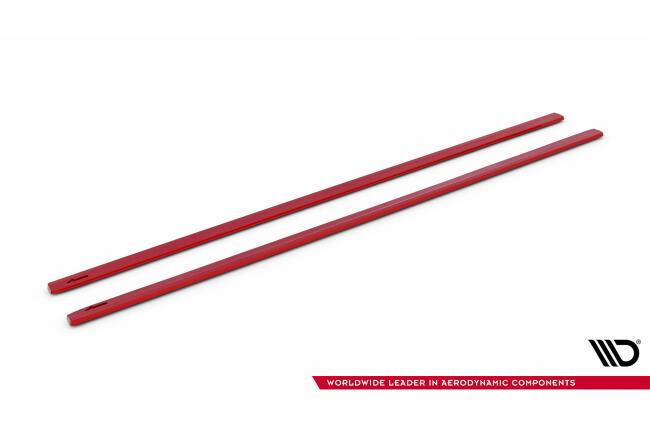 Maxton Design Seitenschweller (Paar) für VW Golf 7 GTI Clubsport rot