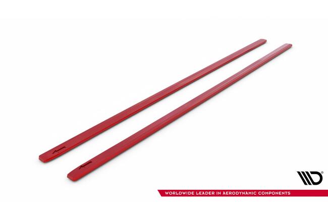 Maxton Design Seitenschweller (Paar) für VW Golf 7 GTI Clubsport rot