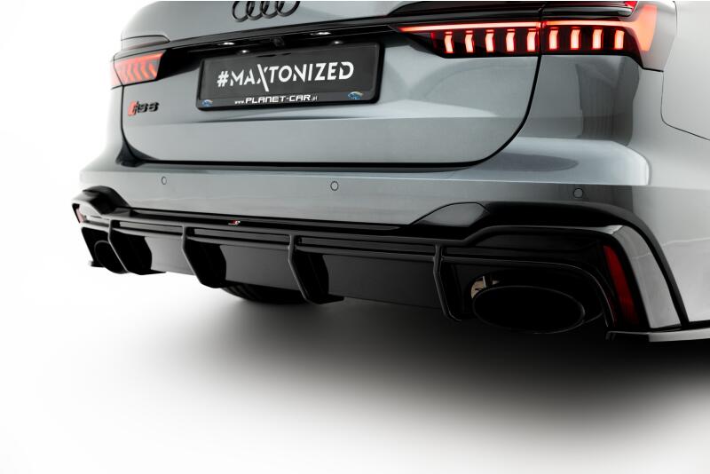 Maxton Design Heckdiffusor V.1 für Audi RS6 / RS7 C8 Hochglanz schwarz