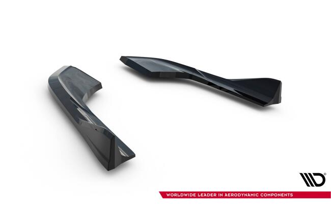 Maxton Design Diffusor Flaps V.1 für Audi A3 Limousine 8V Facelift Hochglanz schwarz