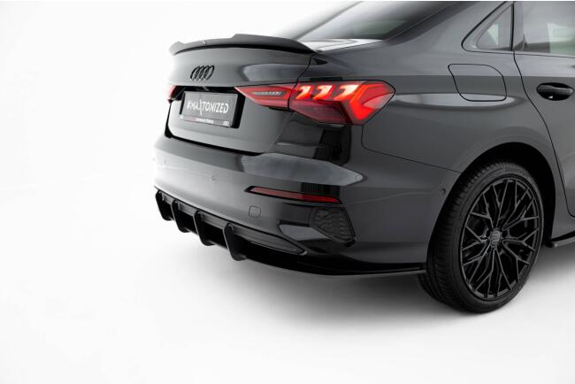 Maxton Design Street Pro Heckdiffusor für Audi A3 Limousine 8Y Schwarz