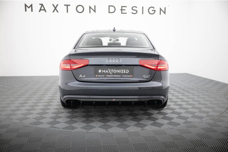 Maxton Design Heckdiffusor V.1 für Audi A4 B8 Facelift Hochglanz schwarz