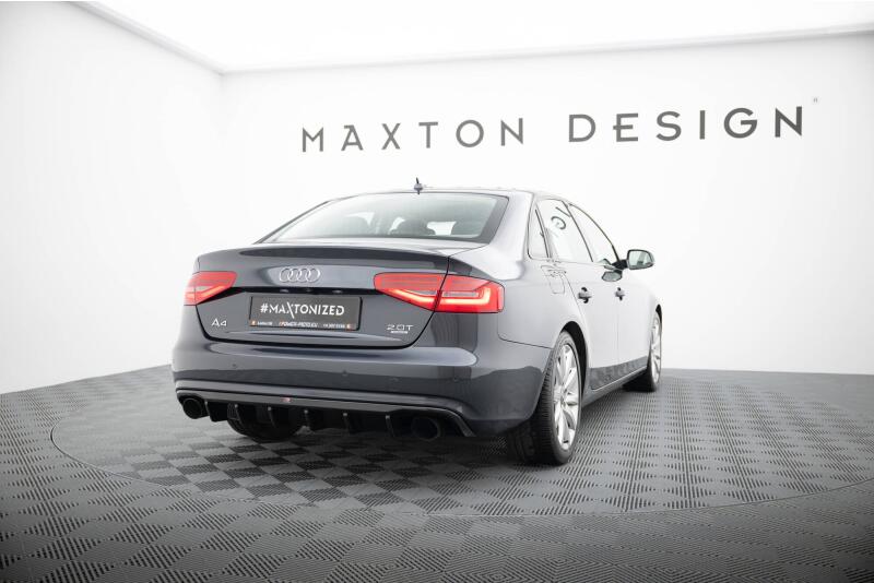Maxton Design Heckdiffusor V.2 für Audi A4 B8 Facelift Hochglanz Schwarz