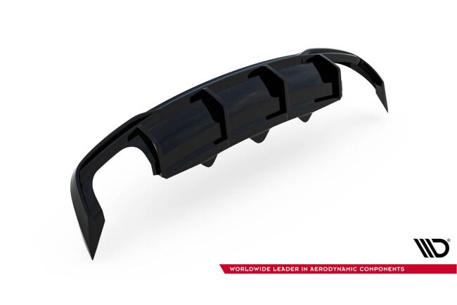 Maxton Design Heckdiffusor V.4 für Audi A5 Coupe B8 8T Standard Facelift Hochglanz schwarz
