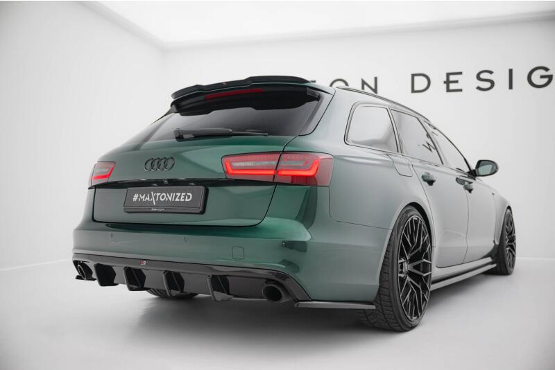 Maxton Design Heckdiffusor für Audi S6 / A6 S-line Avant C7 (2011-2014) Hochglanz schwarz
