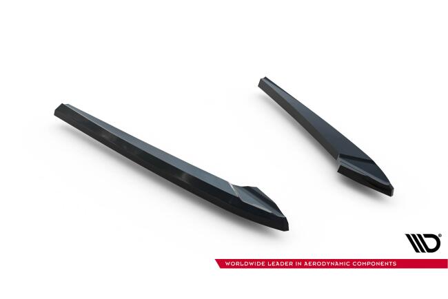 Maxton Design Diffusor Flaps V.3 für Audi A6 S-line Avant C7 Hochglanz schwarz