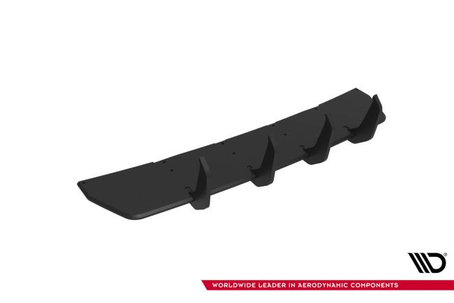 Maxton Design Street Pro Heckdiffusor V.2 für Audi RS3 Limousine 8V Facelift Schwarz-Rot