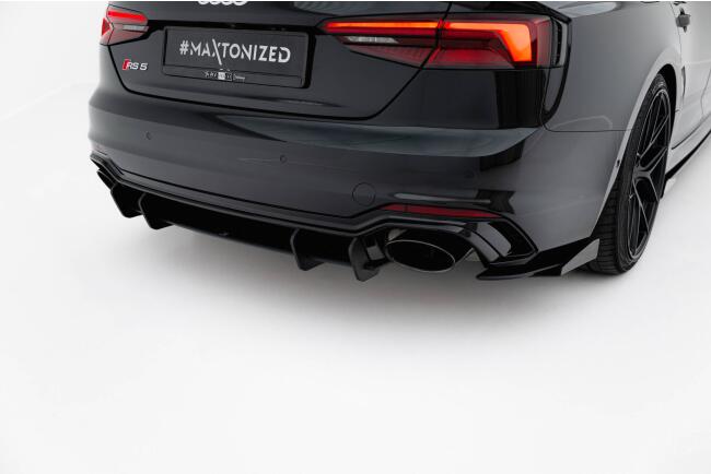 Maxton Design Street Pro Heckdiffusor für Audi RS5 Coupe / Sportback F5 Schwarz