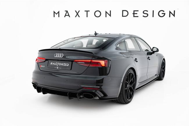 Maxton Design Street Pro Diffusor Flaps für Audi RS5 Sportback F5 Schwarz