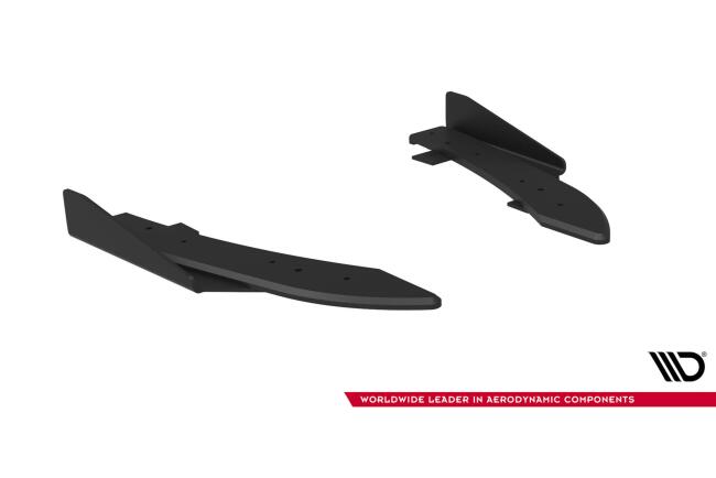 Maxton Design Street Pro Diffusor Flaps für Audi RS5 Sportback F5 Rot mit schwarzen Hochglanz Flaps