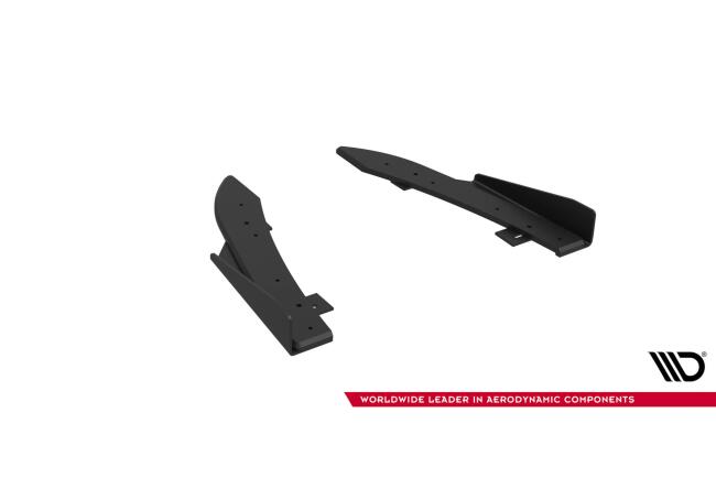 Maxton Design Street Pro Diffusor Flaps für Audi RS5 Sportback F5 Rot mit schwarzen Hochglanz Flaps