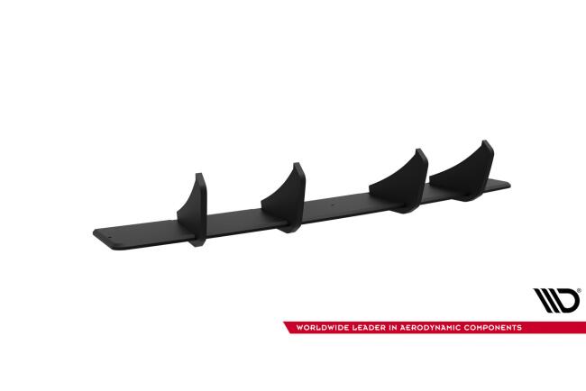 Maxton Design Street Pro Heckdiffusor für Audi S3 Limousine 8Y Facelift Schwarz-Rot