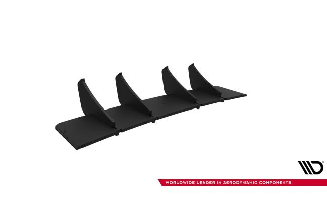 Maxton Design Street Pro Heckdiffusor für Audi S3 Limousine 8Y Facelift Schwarz-Rot