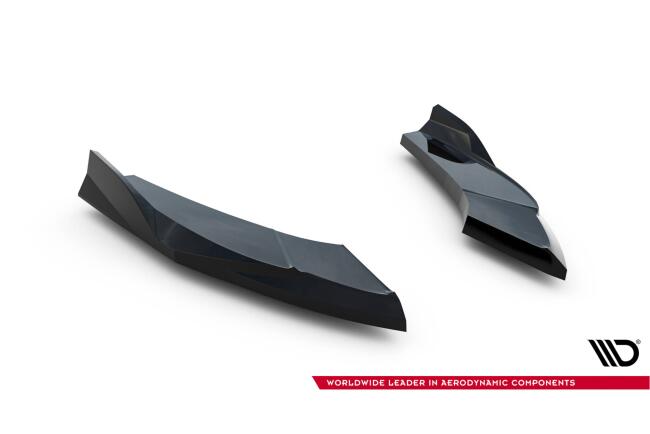 Maxton Design Diffusor Flaps V.2 für Audi S3 Limousine 8Y Facelift Hochglanz schwarz