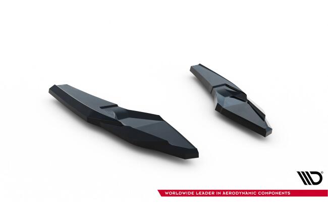 Maxton Design Diffusor Flaps V.3 für Audi S3 Limousine 8Y Facelift Hochglanz schwarz