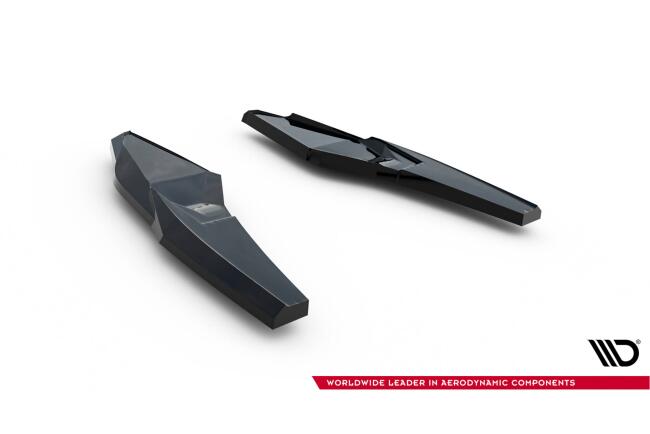 Maxton Design Diffusor Flaps V.3 für Audi S3 Limousine 8Y Facelift Hochglanz schwarz