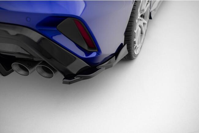 Maxton Design Diffusor Flaps V.4 für Audi S3 Limousine 8Y Facelift Hochglanz schwarz