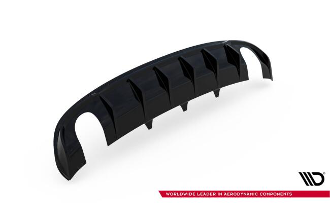 Maxton Design Heckdiffusor V.2 für Audi A4 S-Line Limousine / Avant B8 Hochglanz schwarz