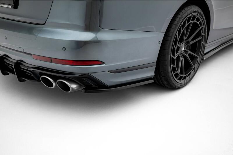Maxton Design Diffusor Flaps für Audi S8 D5 Facelift Hochglanz schwarz