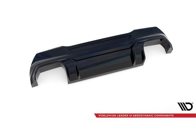 Maxton Design Heckdiffusor V.2 mit Milltek Sport Auspuff für BMW 1er F40 M135i Poliert 4 x 100mm