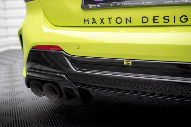 Maxton Design Heckdiffusor V.2 mit Milltek Sport Auspuff für BMW 1er F40 M135i Poliert 4 x 100mm