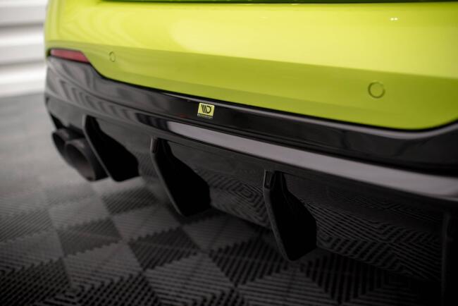 Maxton Design Heckdiffusor V.3 mit Milltek Sport Auspuff für BMW 1er F40 M135i Poliert 4 x 100mm