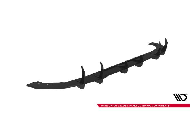 Maxton Design Street Pro Heckdiffusor für BMW 1er M-Paket F70 Schwarz-Rot