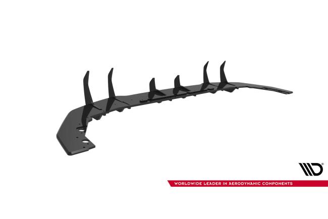 Maxton Design Street Pro Heckdiffusor für BMW 1er M-Paket F70 Schwarz-Rot