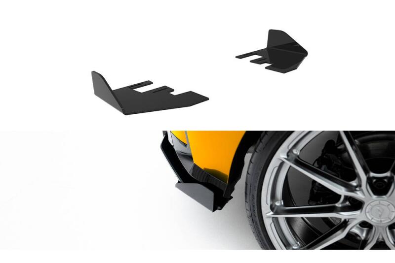 Maxton Design Diffusor Flaps für BMW 1er M-Paket F70 Hochglanz schwarz