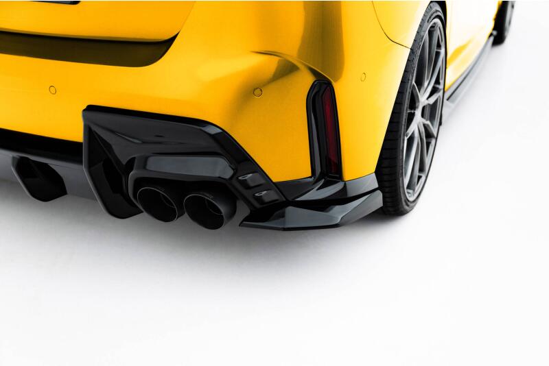 Maxton Design Diffusor Flaps V.2 für BMW 1er M-Paket F70 Hochglanz schwarz