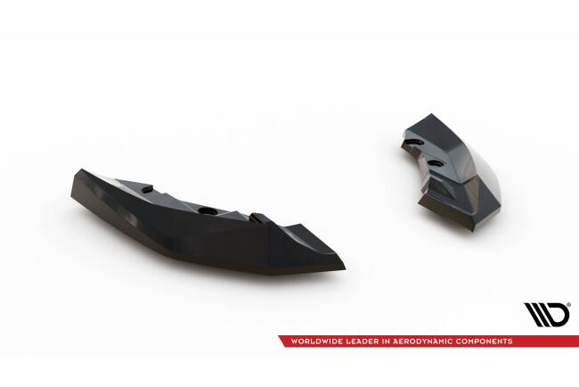 Maxton Design Diffusor Flaps V.2 für BMW 1er M-Paket F70 Hochglanz schwarz