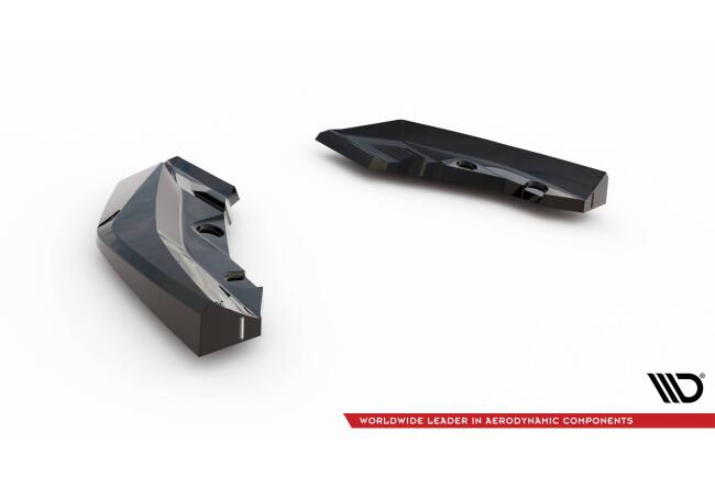 Maxton Design Diffusor Flaps V.2 für BMW 1er M-Paket F70 Hochglanz schwarz