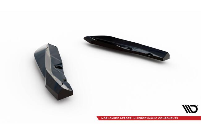 Maxton Design Diffusor Flaps V.4 für BMW M135i F70 Hochglanz schwarz