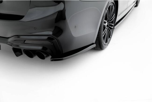 Maxton Design Diffusor Flaps für BMW M550i Limousine G30 Hochglanz schwarz