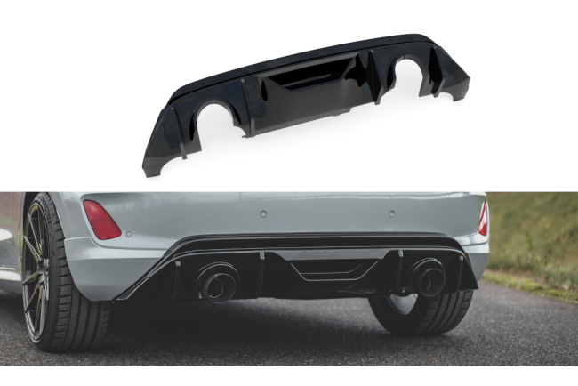 Maxton Design Heckdiffusor mit Milltek Sportauspuff für Ford Fiesta ST Mk8 + GPF System