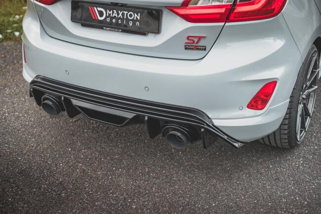 Maxton Design Heckdiffusor mit Milltek Sportauspuff für Ford Fiesta ST Mk8 + GPF System