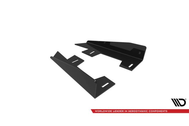 Maxton Design Diffusor Flaps für Ford Mustang GT Mk7 Hochglanz schwarz