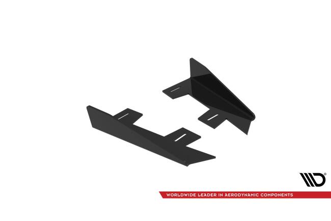 Maxton Design Diffusor Flaps für Ford Mustang GT Mk7 Hochglanz schwarz