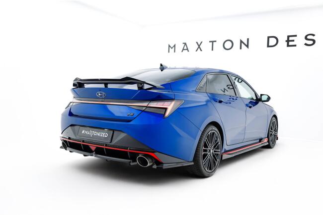 Maxton Design Diffusor Flaps für Hyundai Elantra N Mk7 Hochglanz schwarz
