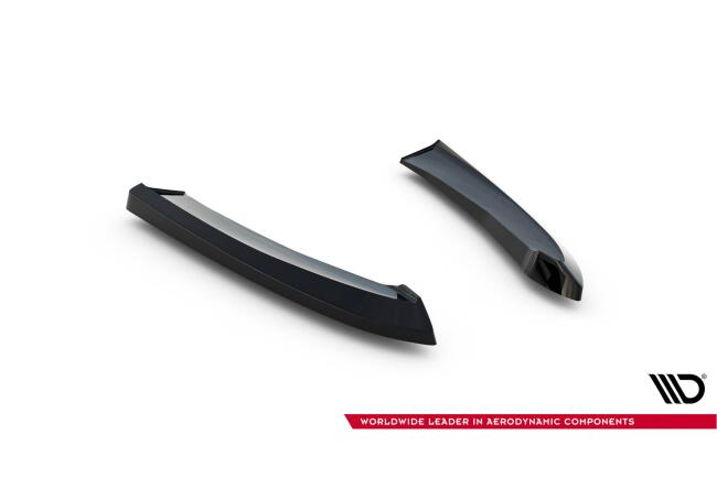 Maxton Design Diffusor Flaps für Mazda 6 Limousine Mk3 Facelift Hochglanz schwarz