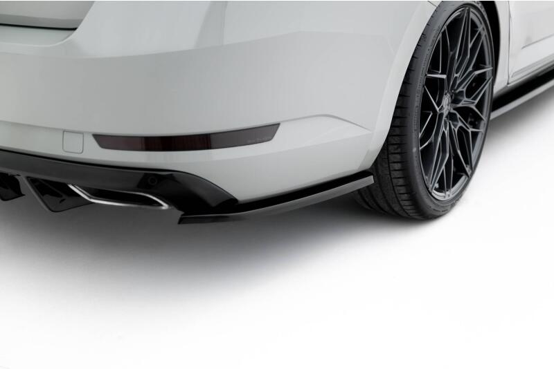 Maxton Design Diffusor Flaps V.3 für Skoda Superb Liftback / Combi Mk3 Hochglanz schwarz