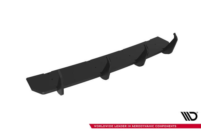 Maxton Design Street Pro Heckdiffusor V.1 für VW Golf 8 GTI Clubsport Facelift Schwarz-Rot