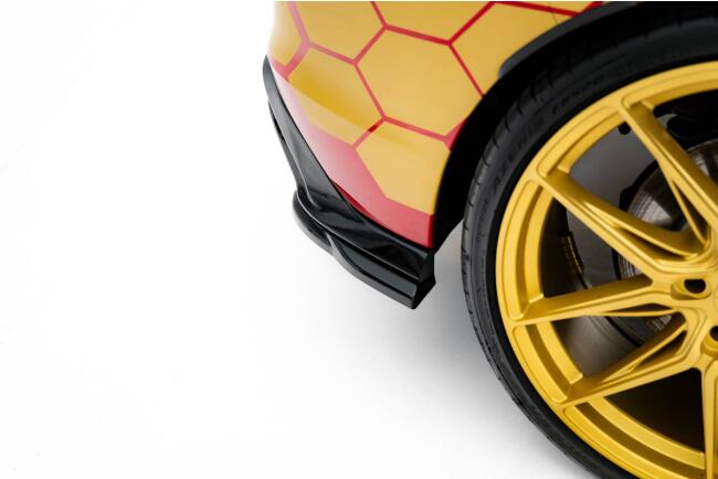 Maxton Design Diffusor Flaps V.3 für VW Golf 8 GTI Clubsport Facelift Hochglanz schwarz