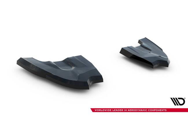 Maxton Design Diffusor Flaps V.3 für VW Golf 8 GTI Clubsport Facelift Hochglanz schwarz