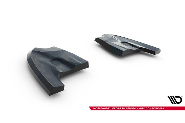 Maxton Design Diffusor Flaps V.4 für VW Golf 8 GTI Clubsport Facelift Hochglanz schwarz