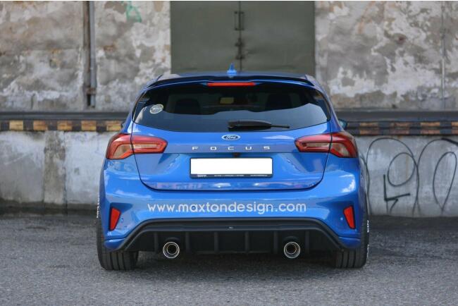 Edelstahl Sportauspuff und Heckdiffusor für Ford Focus Mk4 ST-Line 1,5 Ecoboost Starrachse 2018- Endrohre 100mm