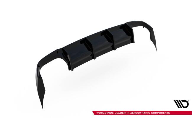 Maxton Design Heckdiffusor für Cupra Leon ST Mk1 schwarz Hochglanz (Passend für Fahrzeuge mit Anhängerkupplung) Hochglanz schwarz